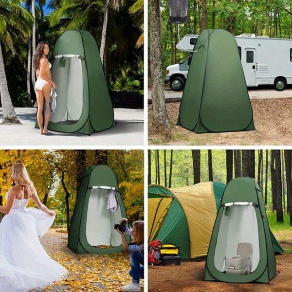 2025 Upgraded Pop-up Shower Tent, Outdoor Sun Protection Changing Room Opens In 10 Seconds, Oxford Cloth Rainproof Sun Protection Coating, Camping Toilet,Cycling Changing Clothes,Beach Shade, Storag - Image 6